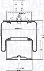 Magneti Marelli 030607020166 - Pneimoatsperes spilvens, Pneimopiekare ps1.lv