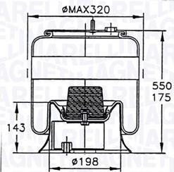 Magneti Marelli 030607020118 - Pneimoatsperes spilvens, Pneimopiekare ps1.lv