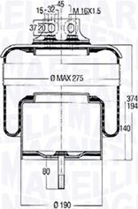 Magneti Marelli 030607020176 - Pneimoatsperes spilvens, Pneimopiekare ps1.lv