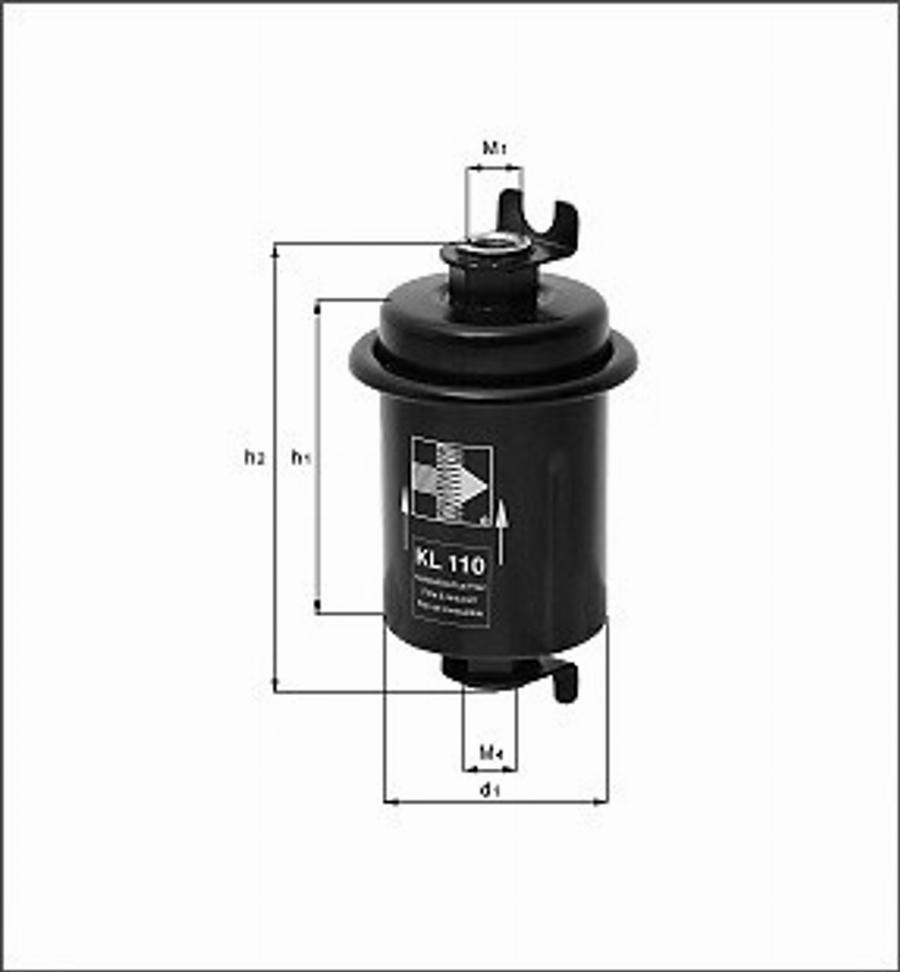 Magneti Marelli 154703533050 - Degvielas filtrs ps1.lv