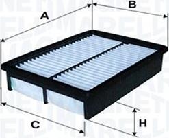 Magneti Marelli 153071762544 - Gaisa filtrs ps1.lv