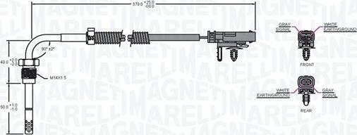 Magneti Marelli 172000117010 - Devējs, Izplūdes gāzu temperatūra ps1.lv