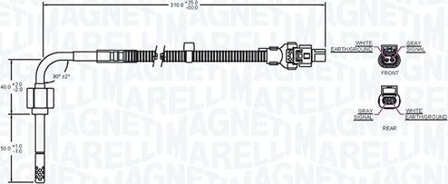 Magneti Marelli 172000179010 - Devējs, Izplūdes gāzu temperatūra ps1.lv