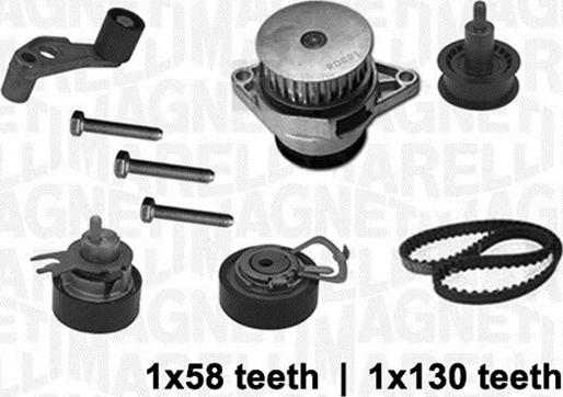 Magneti Marelli 341403680002 - Ūdenssūknis + Zobsiksnas komplekts ps1.lv