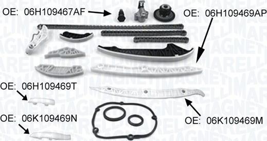 Magneti Marelli 341500001370 - Sadales vārpstas piedziņas ķēdes komplekts ps1.lv