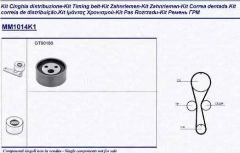 Magneti Marelli 341310141101 - Zobsiksnas komplekts ps1.lv