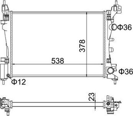 Magneti Marelli 359000391440 - Radiators, Motora dzesēšanas sistēma ps1.lv