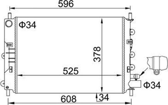 Magneti Marelli 359000391850 - Radiators, Motora dzesēšanas sistēma ps1.lv