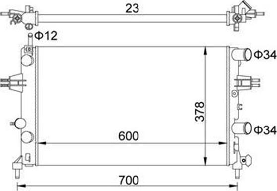 Magneti Marelli 359000391370 - Radiators, Motora dzesēšanas sistēma ps1.lv