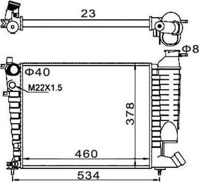 Magneti Marelli 359000300490 - Radiators, Motora dzesēšanas sistēma ps1.lv