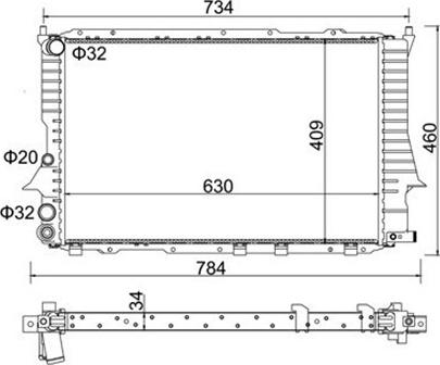 Magneti Marelli 359000300610 - Radiators, Motora dzesēšanas sistēma ps1.lv