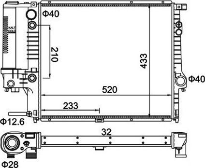 Magneti Marelli 359000300630 - Radiators, Motora dzesēšanas sistēma ps1.lv