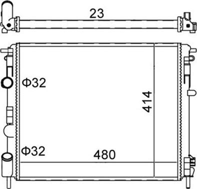 Magneti Marelli 359000300040 - Radiators, Motora dzesēšanas sistēma ps1.lv