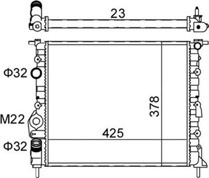 Magneti Marelli 359000300050 - Radiators, Motora dzesēšanas sistēma ps1.lv