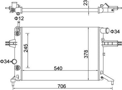 Magneti Marelli 359000300120 - Radiators, Motora dzesēšanas sistēma ps1.lv