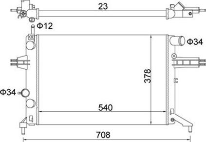 Magneti Marelli 359000300310 - Radiators, Motora dzesēšanas sistēma ps1.lv