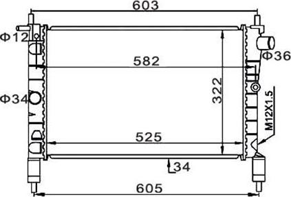 Magneti Marelli 359000300230 - Radiators, Motora dzesēšanas sistēma ps1.lv