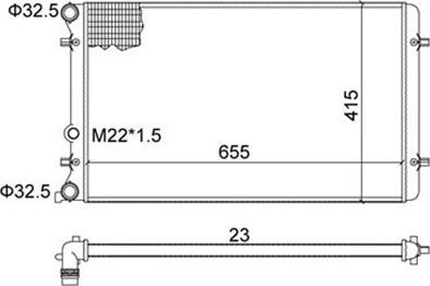 Magneti Marelli 359000300220 - Radiators, Motora dzesēšanas sistēma ps1.lv