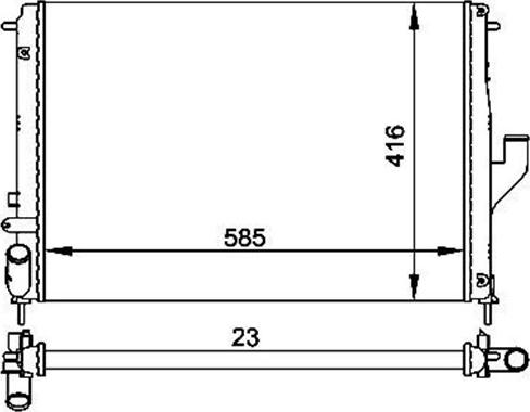 Magneti Marelli 359000391450 - Radiators, Motora dzesēšanas sistēma ps1.lv