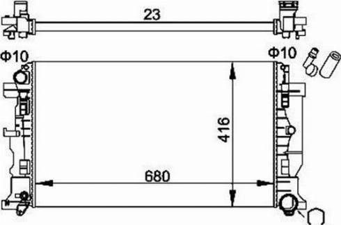 Magneti Marelli 359000301400 - Radiators, Motora dzesēšanas sistēma ps1.lv