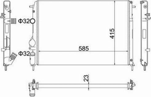 Magneti Marelli 359000301510 - Radiators, Motora dzesēšanas sistēma ps1.lv