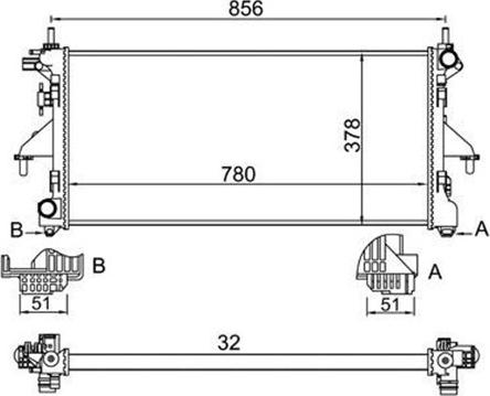 Magneti Marelli 359000301020 - Radiators, Motora dzesēšanas sistēma ps1.lv