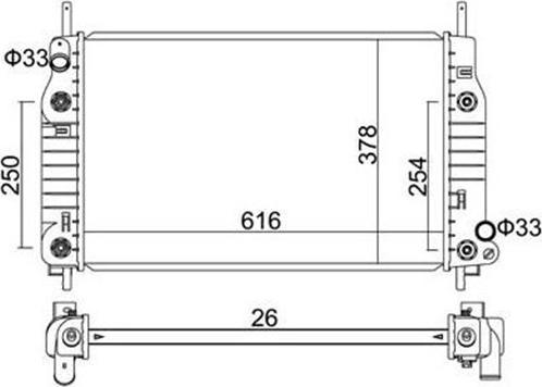 Magneti Marelli 359000301880 - Radiators, Motora dzesēšanas sistēma ps1.lv