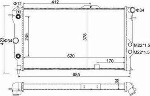 Magneti Marelli 359000301300 - Radiators, Motora dzesēšanas sistēma ps1.lv