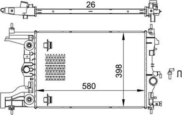 Magneti Marelli 359000301760 - Radiators, Motora dzesēšanas sistēma ps1.lv