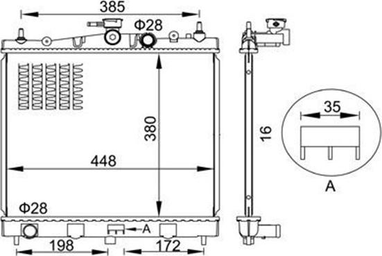 Magneti Marelli 359000301780 - Radiators, Motora dzesēšanas sistēma ps1.lv