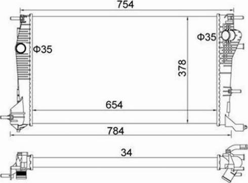 Magneti Marelli 359000301770 - Radiators, Motora dzesēšanas sistēma ps1.lv