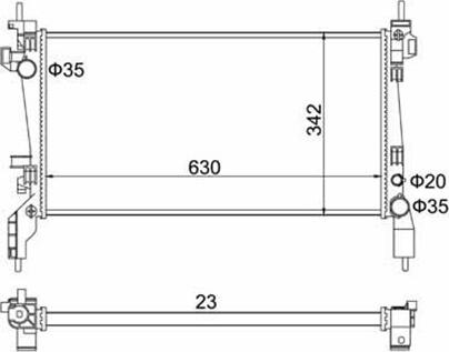 Magneti Marelli 359000310040 - Radiators, Motora dzesēšanas sistēma ps1.lv