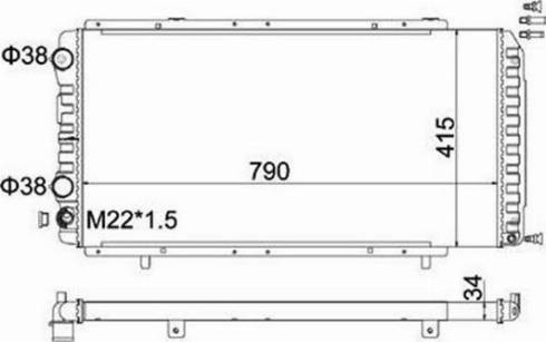 Magneti Marelli 359000310060 - Radiators, Motora dzesēšanas sistēma ps1.lv