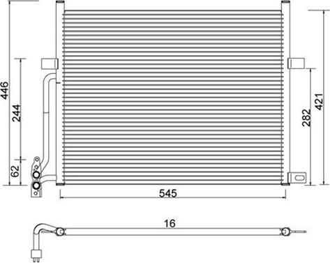 Magneti Marelli 359003220210 - Kondensators, Gaisa kond. sistēma ps1.lv