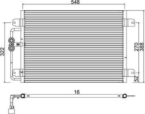 Magneti Marelli 359003221450 - Kondensators, Gaisa kond. sistēma ps1.lv