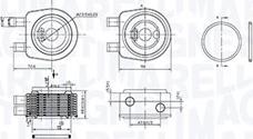 Magneti Marelli 350300001900 - Eļļas radiators, Motoreļļa ps1.lv