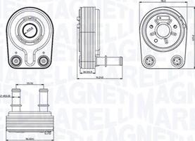 Magneti Marelli 350300001400 - Eļļas radiators, Motoreļļa ps1.lv