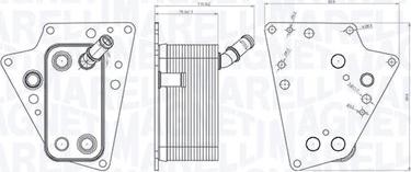 Magneti Marelli 350300001500 - Eļļas radiators, Motoreļļa ps1.lv