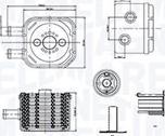 Magneti Marelli 350300003500 - Eļļas radiators, Motoreļļa ps1.lv