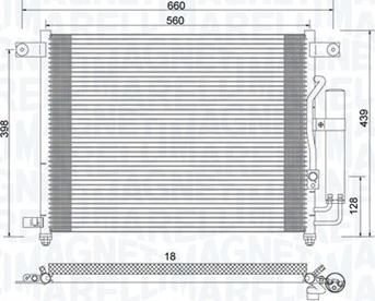 Magneti Marelli 350203943000 - Kondensators, Gaisa kond. sistēma ps1.lv