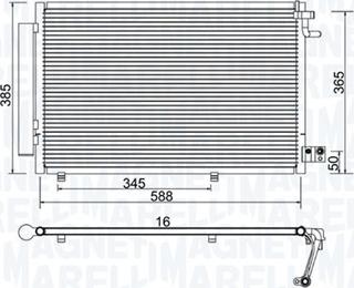 Magneti Marelli 350203930000 - Kondensators, Gaisa kond. sistēma ps1.lv