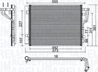 Magneti Marelli 350203976000 - Kondensators, Gaisa kond. sistēma ps1.lv