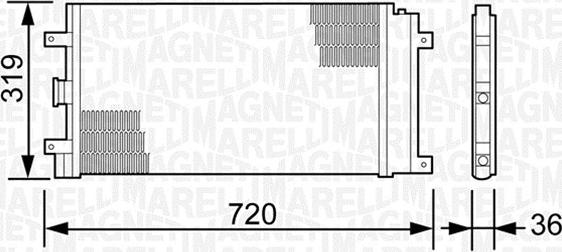 Magneti Marelli 350203496000 - Kondensators, Gaisa kond. sistēma ps1.lv