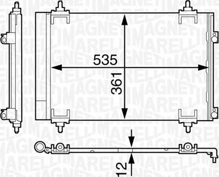 Magneti Marelli 350203602000 - Kondensators, Gaisa kond. sistēma ps1.lv