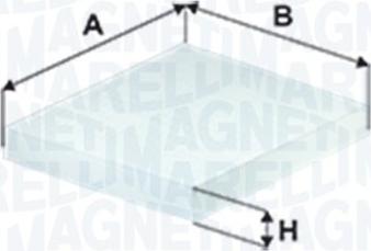 Magneti Marelli 350208066610 - Filtrs, Salona telpas gaiss ps1.lv