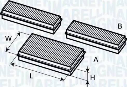 Magneti Marelli 350203061780 - Filtrs, Salona telpas gaiss ps1.lv