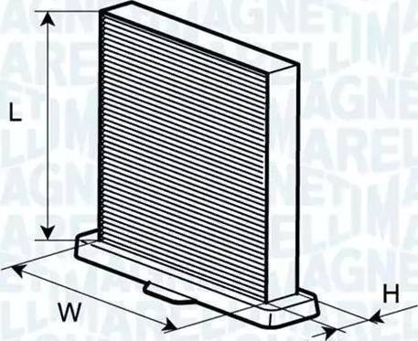 Magneti Marelli 350203062340 - Filtrs, Salona telpas gaiss ps1.lv