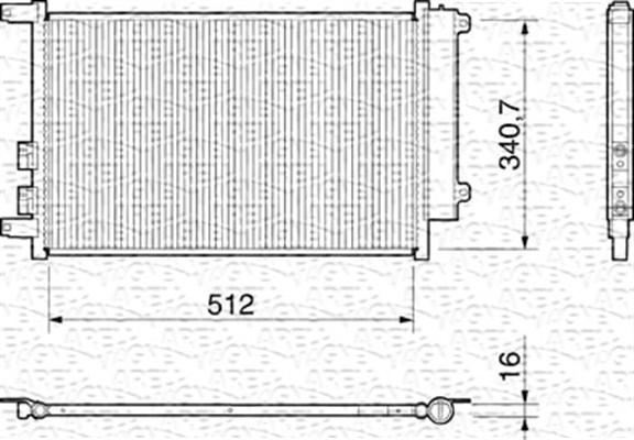 Magneti Marelli 350203157000 - Kondensators, Gaisa kond. sistēma ps1.lv