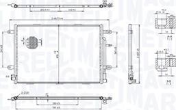 Magneti Marelli 350203103500 - Kondensators, Gaisa kond. sistēma ps1.lv