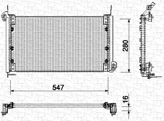 Magneti Marelli 350203135000 - Kondensators, Gaisa kond. sistēma ps1.lv